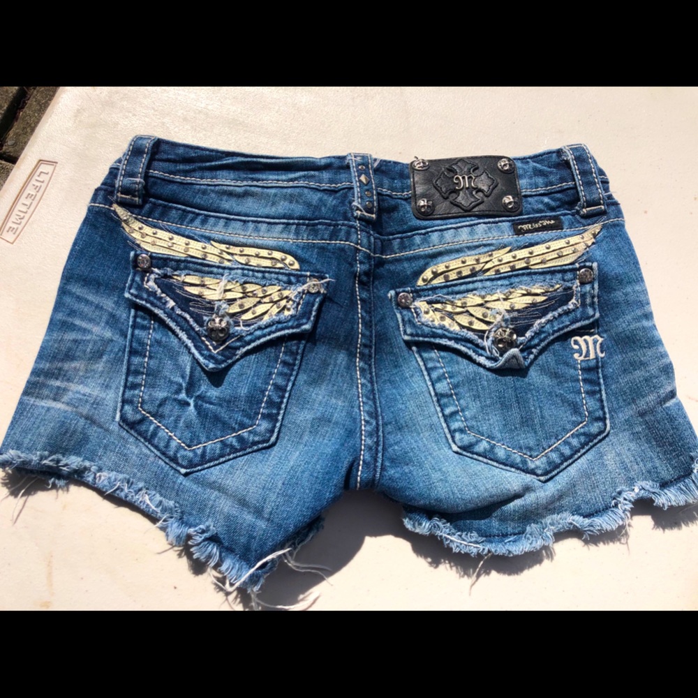 Miss Me raw hem shorts